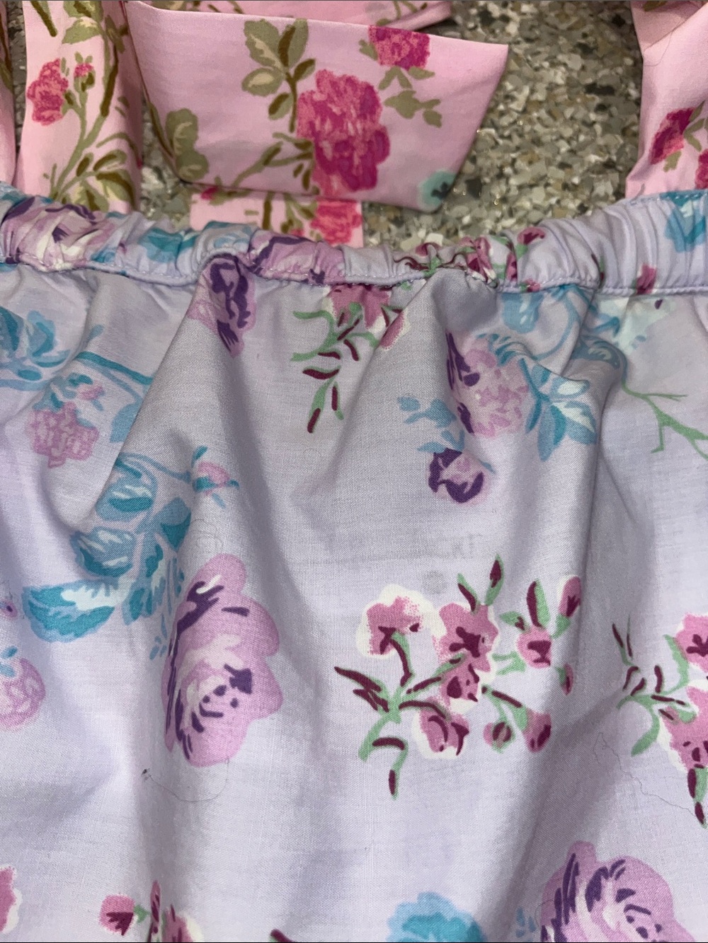 LoveShackFancy Tiered Floral Tie-Shoulder Dress - Pink, Yellow & Lavender NEW - Picture 8 of 13